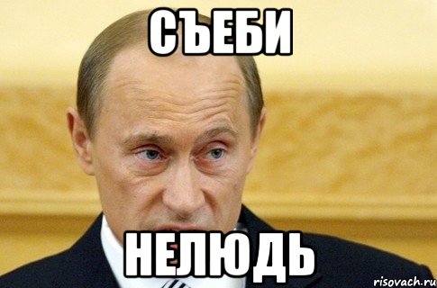 съеби нелюдь, Мем путин