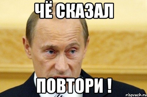 чё сказал ПОВТОРИ !, Мем путин