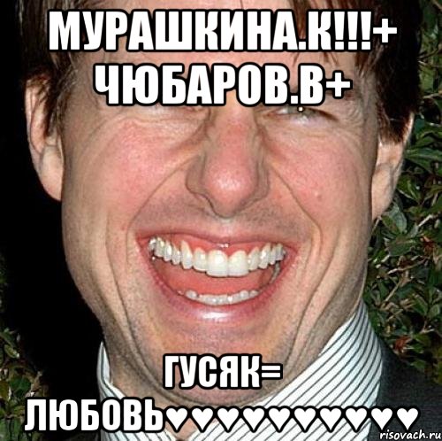 Мурашкина.К!!!+ Чюбаров.В+ Гусяк= любовь♥♥♥♥♥♥♥♥♥♥, Мем Том Круз