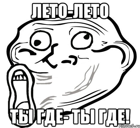 лето-лето ты где- ты где!, Мем  Trollface LOL