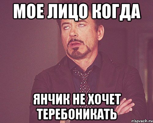 мое лицо когда янчик не хочет теребоникать, Мем твое выражение лица