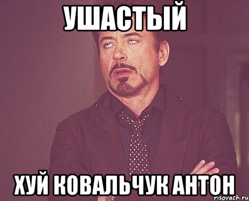 ушастый хуй ковальчук антон, Мем твое выражение лица