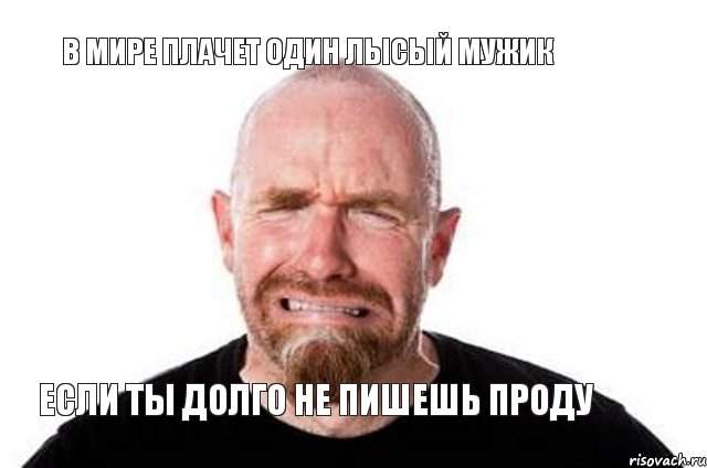 В мире плачет один лысый мужик если ты долго не пишешь проду, Комикс В мире плачет один лысый мужик е