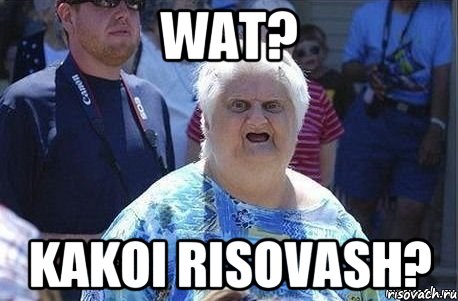 wat? kakoi risovash?, Мем Шта (Бабка wat)