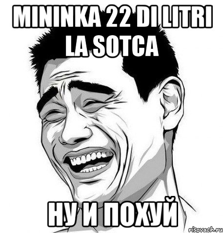 mininka 22 di litri la sotca ну и похуй, Мем Яо Мин