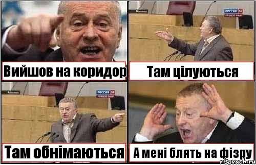 Вийшов на коридор Там цілуються Там обнімаються А мені блять на фізру, Комикс жиреновский