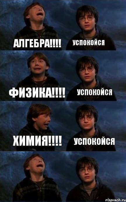 Алгебра!!!! Успокойся Физика!!!! Успокойся Химия!!!! Успокойся