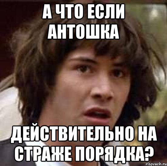 а что если Антошка действительно на страже порядка?, Мем А что если (Киану Ривз)