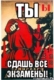 ты сдашь все экзамены!, Мем А ты записался добровольцем