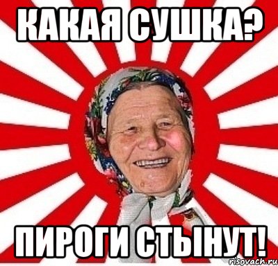 какая сушка? пироги стынут!, Мем  бабуля