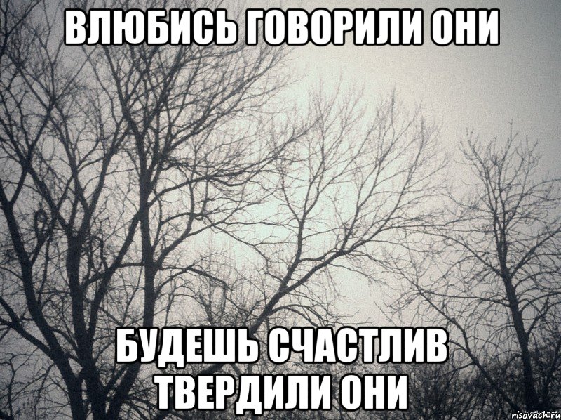 влюбись говорили они будешь счастлив твердили они, Мем  будет весело говорили они