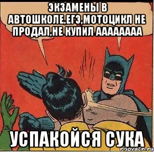 экзамены в автошколе,егэ,мотоцикл не продал,не купил аааааааа успакойся сука, Комикс   Бетмен и Робин