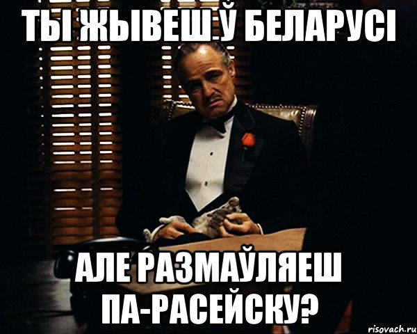 ты жывеш ў беларусі але размаўляеш па-расейску?, Мем Дон Вито Корлеоне