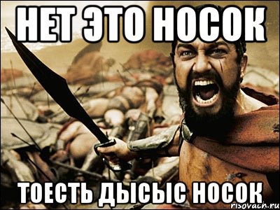 нет это носок тоесть дысыс носок, Мем Это Спарта