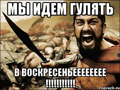 Мы идем гулять в воскресеньееееееее !!!!!!!!!!!, Мем Это Спарта