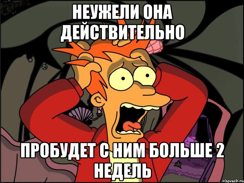 неужели она действительно пробудет с ним больше 2 недель, Мем Фрай в панике