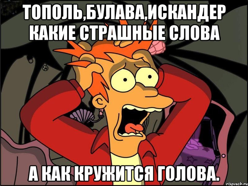 Тополь,булава,искандер какие страшные слова А как кружится голова., Мем Фрай в панике