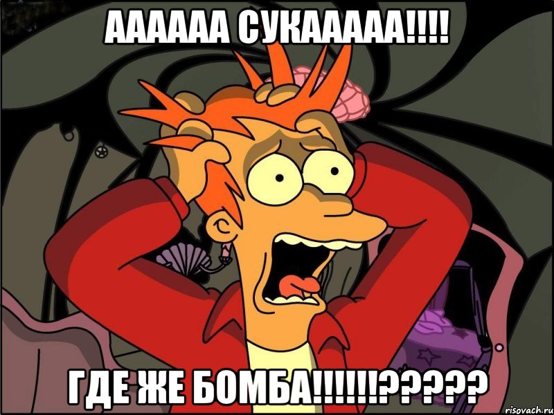 Аааааа сукааааа!!!! Где же бомба!!!!!!?????, Мем Фрай в панике