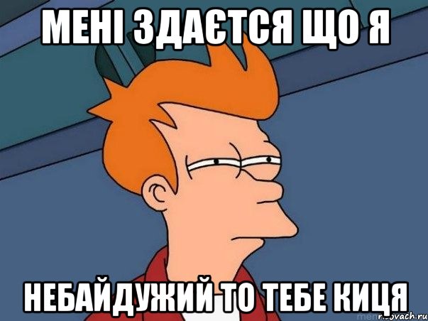 Мені здаєтся що Я небайдужий то тебе киця, Мем  Фрай (мне кажется или)