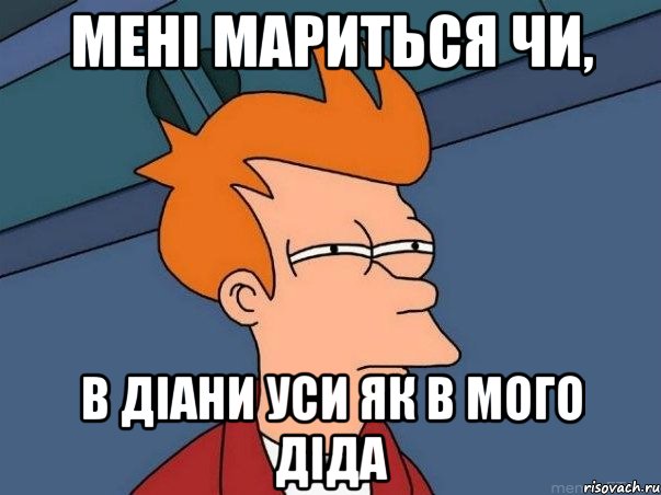 мені мариться чи, в діани уси як в мого діда, Мем  Фрай (мне кажется или)