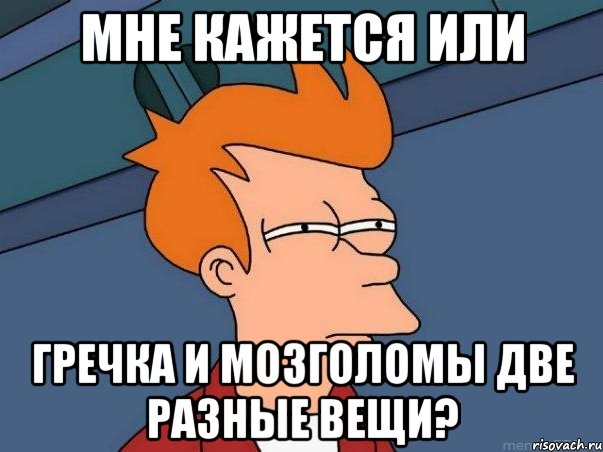 Мне кажется или гречка и мозголомы две разные вещи?, Мем  Фрай (мне кажется или)