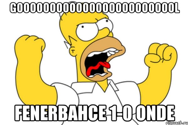 GOOOOOOOOOOOOOOOOOOOOOOOOL FENERBAHCE 1-0 ONDE, Мем Разъяренный Гомер