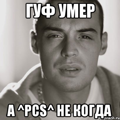 Гуф умер а ^PCS^ не когда, Мем Гуф