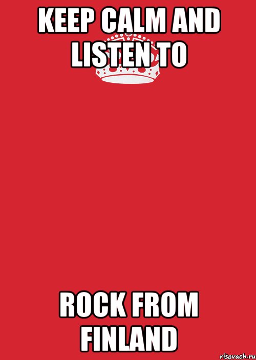 Keep calm and listen to rock from Finland, Комикс Keep Calm 3