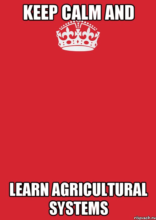 Keep calm and learn agricultural systems, Комикс Keep Calm 3