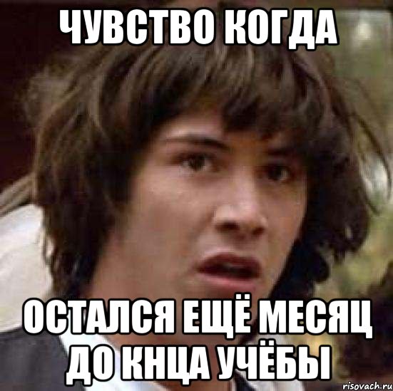 Чувство когда остался ещё месяц до кнца учёбы, Мем А что если (Киану Ривз)