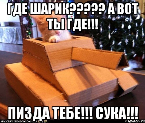 ГДЕ ШАРИК????? А ВОТ ТЫ ГДЕ!!! ПИЗДА ТЕБЕ!!! СУКА!!!