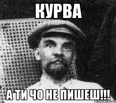 Курва а ти чо не пишеш!!!, Мем   Ленин удивлен