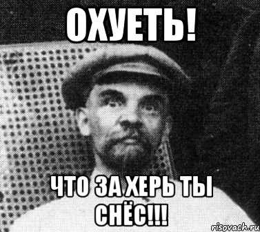 Охуеть! Что за херь ты снёс!!!, Мем   Ленин удивлен