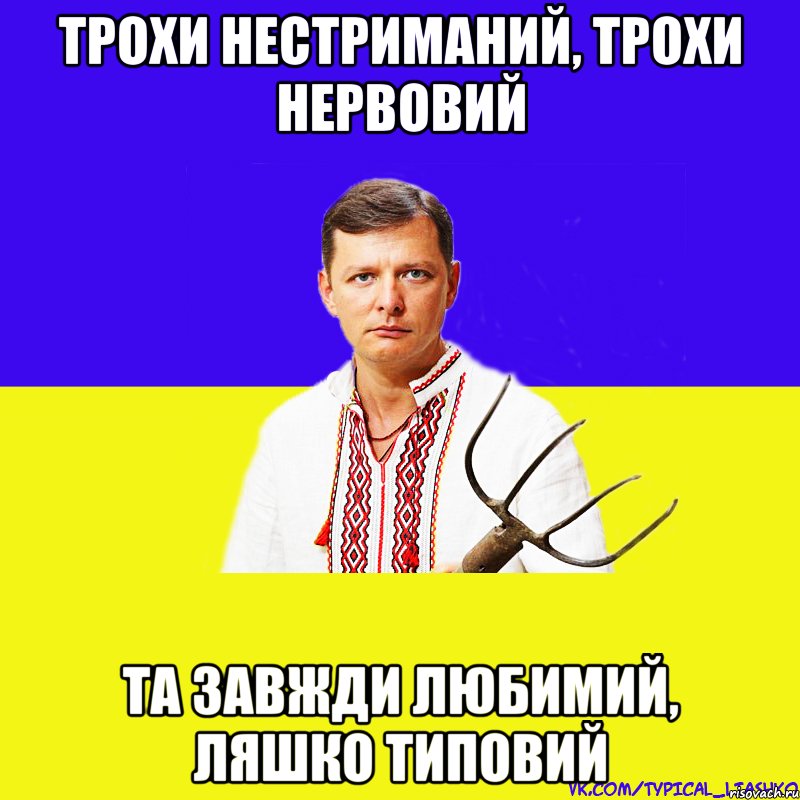 Трохи нестриманий, трохи нервовий Та завжди любимий, Ляшко Типовий, Мем ляшко