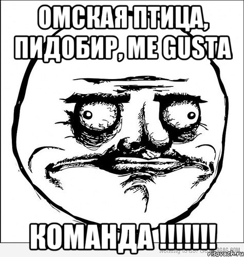 Омская птица, Пидобир, Me Gusta КОМАНДА !!!!!!!, Мем Me Gusta