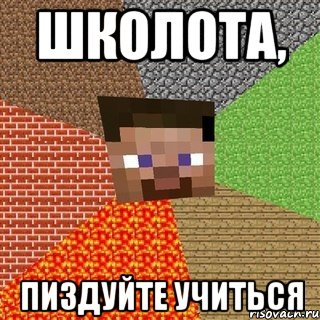 Школота, Пиздуйте учиться, Мем Миникрафтер