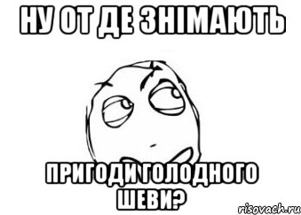 Ну от де знімають Пригоди голодного Шеви?, Мем Мне кажется или