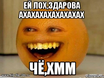 Ей лох,здарова ахахахахахахахах Чё,хмм, Мем Надоедливый апельсин