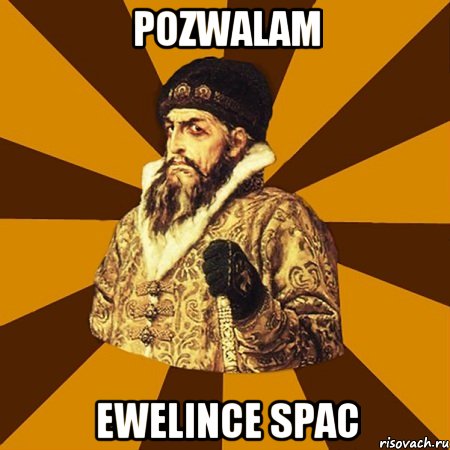 pozwalam ewelince spac, Мем Не царское это дело