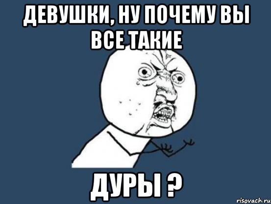 Девушки, ну почему вы все такие Дуры ?, Мем Ну почему