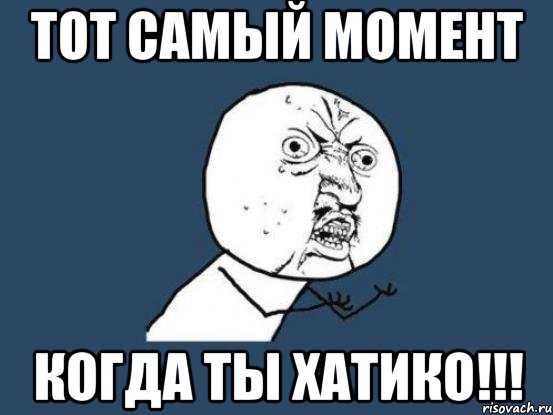 Тот самый момент Когда ты хатико!!!, Мем Ну почему