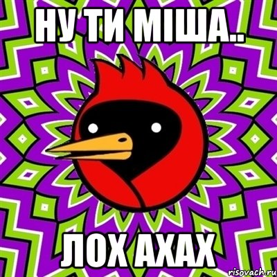 ну ти Міша.. лох ахах, Мем Омская птица