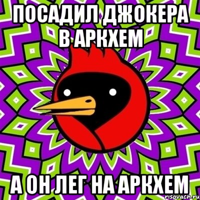 Посадил джокера в аркхем А он лег на аркхем, Мем Омская птица