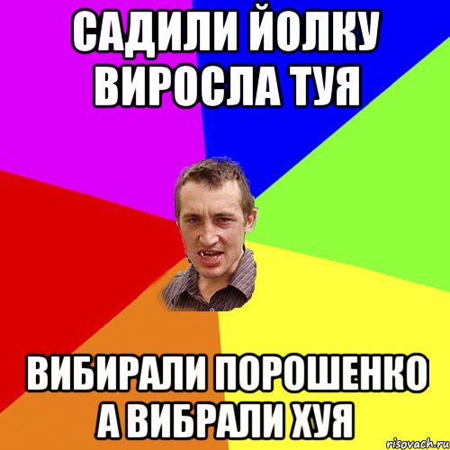 Садили йолку Виросла туя Вибирали Порошенко а вибрали хуя, Мем Чоткий паца