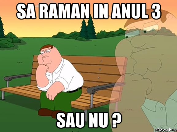 sa raman in anul 3 sau nu ?, Мем Задумчивый Гриффин