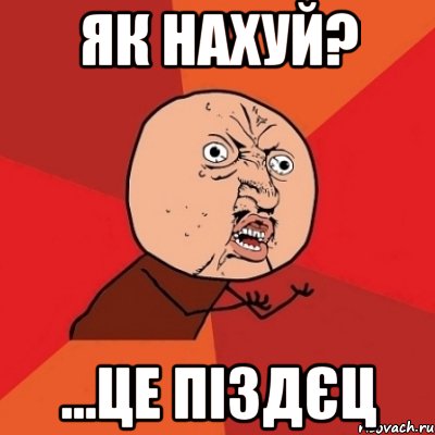 як нахуй? ...це піздєц, Мем Почему