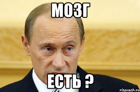 мозг есть ?, Мем путин