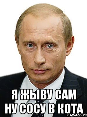  я жыву сам ну сосу в кота, Мем Путин