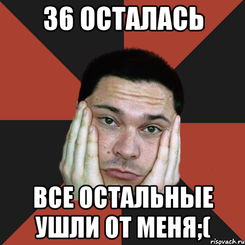 36 осталась все остальные ушли от меня;(, Мем Sad Troll