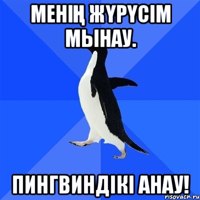 Менің жүрүсім мынау. Пингвиндікі анау!, Мем  Социально-неуклюжий пингвин